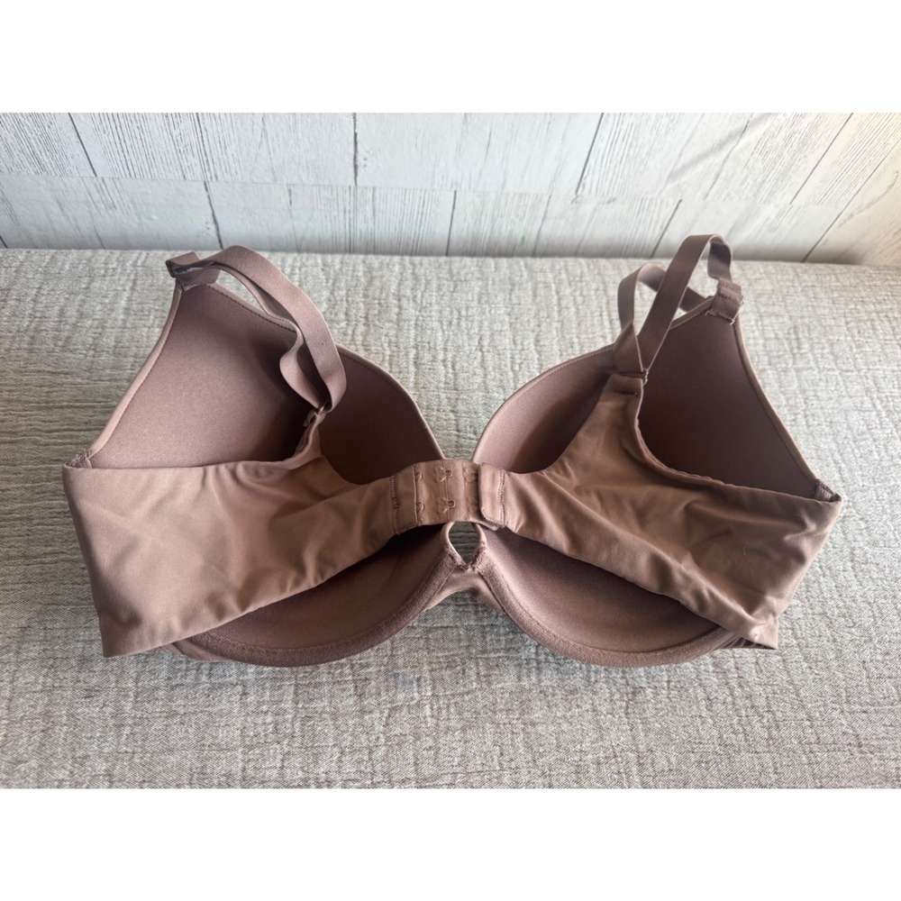 Skims Fits Everybody T-Shirt Bra Clay Cocoa Neutral Underwire 38DD - Picture 2 of 3